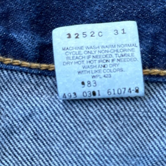 LEVIS 550 MENS RELAXED FIT COTTON JEANS 42X30 Blue #005500216 W42L30 - Picture 6 of 7